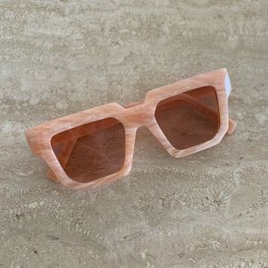 GIA/RHW Peach Marble Sunglasses
